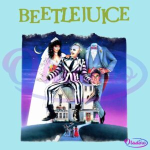 Vintage Halloween Horror Movie Beetlejuice 1988 PNG