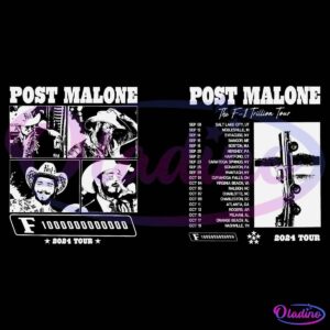 Vintage Western Post Malone F1 Trillion Tour SVG