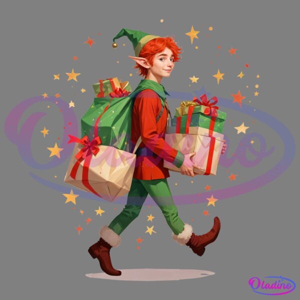 Young Elf Gift Funny Christmas Elf Matching Family PNG