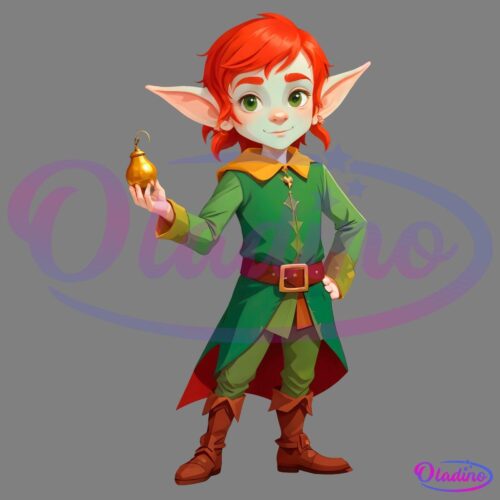 Young Elf Girl Funny Christmas Elf Matching Family PNG