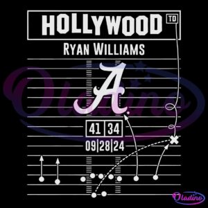 Alabama Football Ryan Williams Hollywood Ending Play Diagram SVG