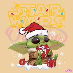 Baby Yoda Starwars Christmas PNG