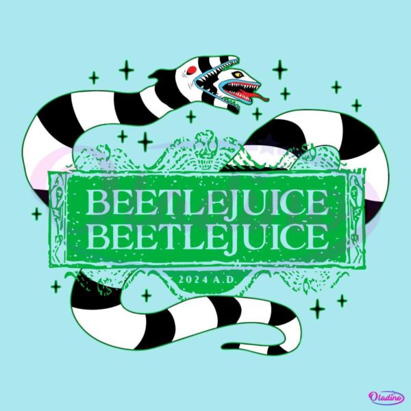 Beetlejuice Beetlejuice Snack 2024 SVG