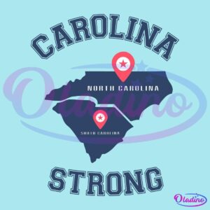 Carolina Strong Hurricane Helene North Carolina And South Carolina SVG