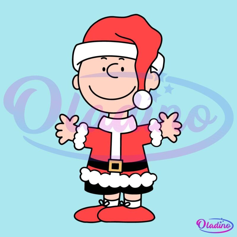 Christmas Peanuts Charlie Brown Santa Hat SVG