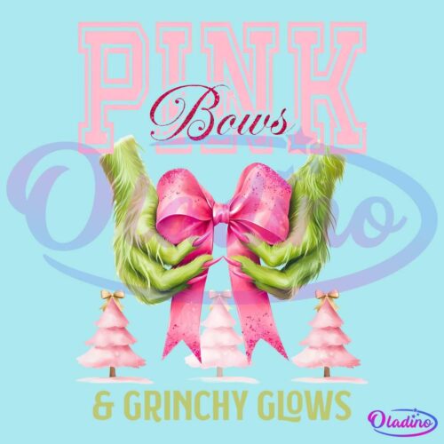 Coquette Pink Bonus Christmas And Grinchy Glows PNG