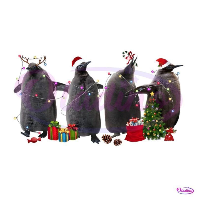 Cute Pesto Christmas The Penguin Christmas Light PNG