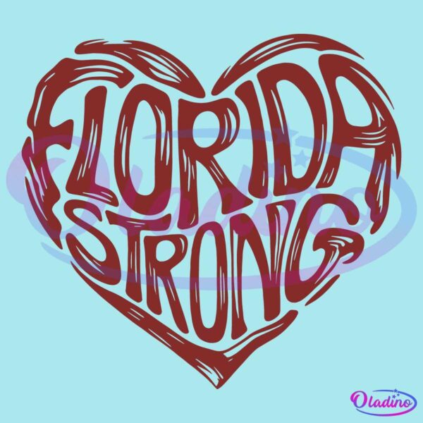 Florida Strong Heart Hurricane Milton Strong SVG