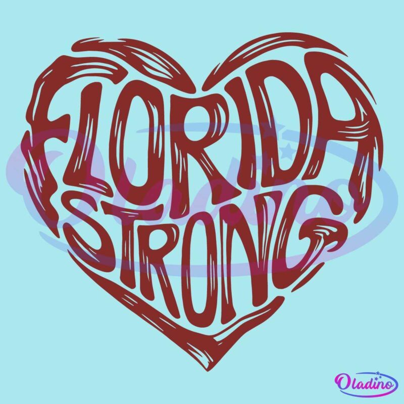 Florida Strong Heart Hurricane Milton Strong SVG