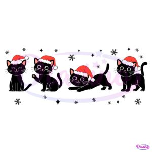 Funny Merry Catmas Christmas Cat SVG