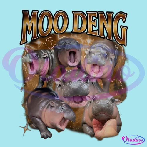 Funny Moo Deng Baby Hippo Memes PNG