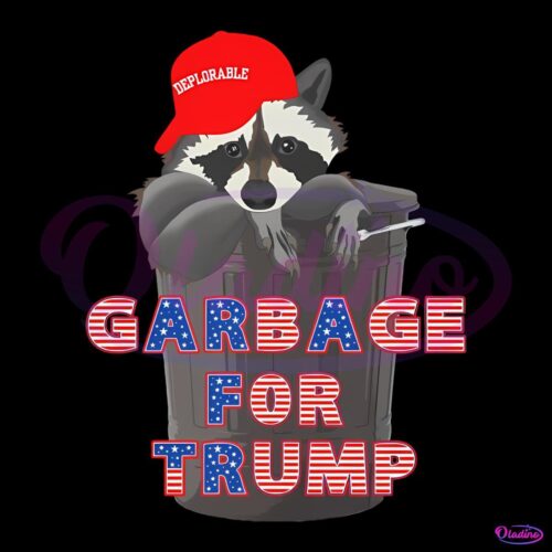 Funny Raccoon Garbage For Trump MAGA PNG