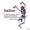 Funny Skeleton Balter SVG