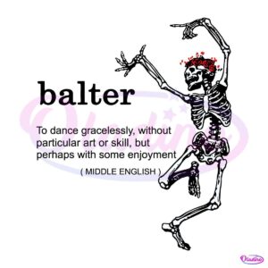 Funny Skeleton Balter SVG