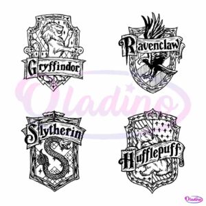 Harry Potter Hogwarts Crest Wizard School SVG Bundle