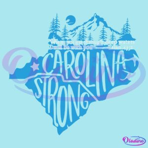 Hurricane Helene 2024 Carolina Strong SVG Silhouette