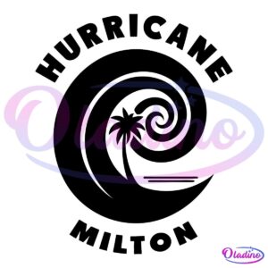 Hurricane Milton Hurricane Season 2024 Svg Silhouette