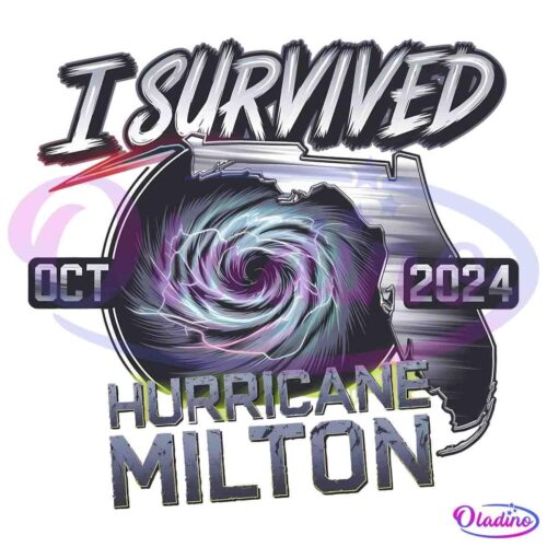 I Survived Hurricane Milton 2024 PNG