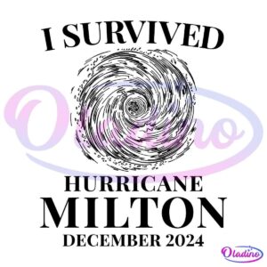 I Survived Hurricane Milton December 2024 SVG