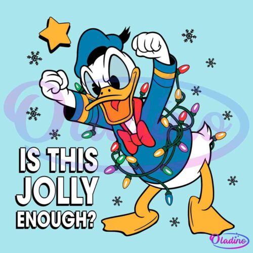 Is This Jolly Enough Funny Disney Christmas Donald Duck SVG