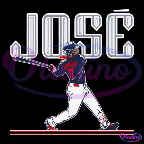 José Ramírez Slugger Swing SVG