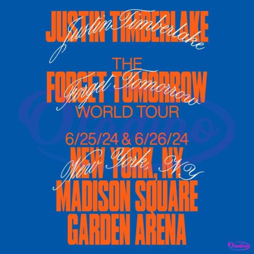 Justin Timberlake New York Tour Event The Forget Tomorrow Worl Tour 2024 SVG