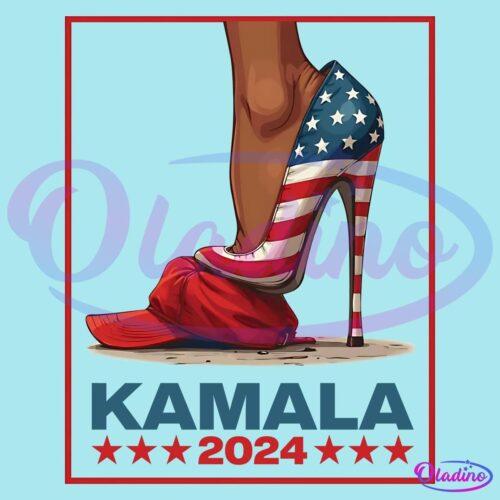 Kamala Harris 2024 President High Heel Red Maga Hat PNG