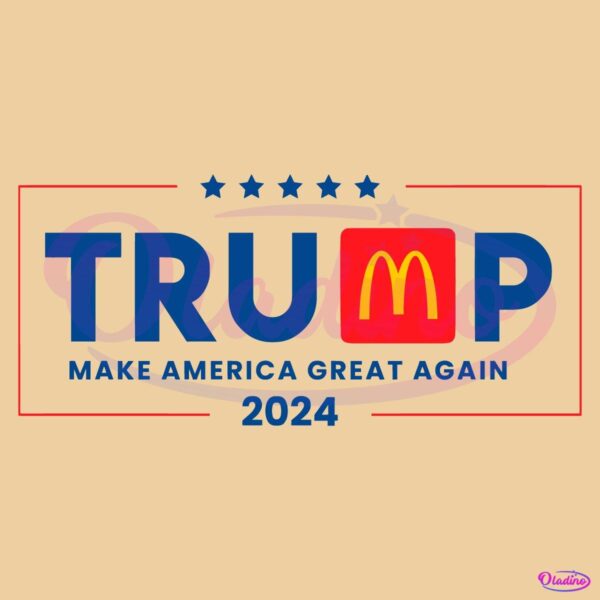 Make America Great Again 2024 Trump McDonalds SVG