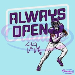 Minnesota Vikings Justin Jefferson Always Open SVG