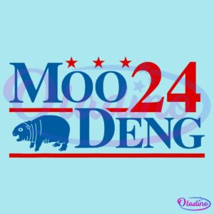 Moo Deng 24 Cute Baby Hippo Funny 2024 Election SVG