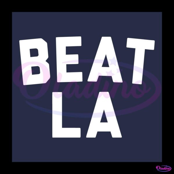 New York Beat LA Baseball SVG