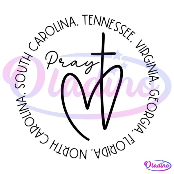 Pray East Tennessee South Carolina VA Georgia Florida SVG