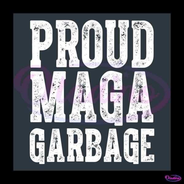 Proud Maga Garbage Donald Trump Garbage Truck SVG