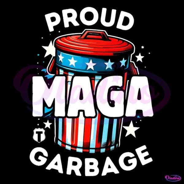 Proud MAGA Garbage Funny Trump Election 2024 PNG