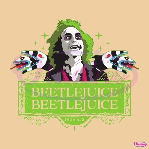 Retro Beetlejuice Beetlejuice Snake Halloween Funny Movie SVG