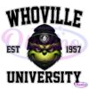 Retro Christmas Grinch University Est 1957 PNG