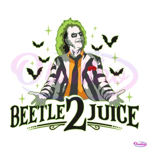 Retro Vintage Beetlejuice 2 Halloween Movie SVG