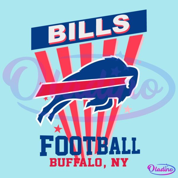 Retro Vintage Buffalo Bills Football New Era SVG