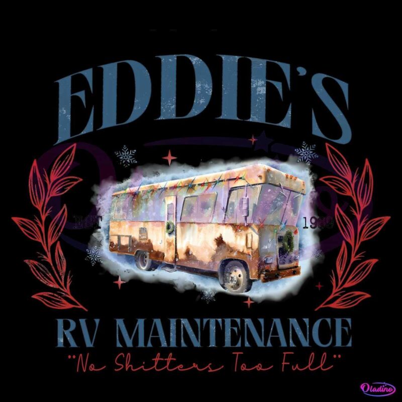 Retro Vintage Christmas Movies Cousin Eddies EV Maintenance SVG