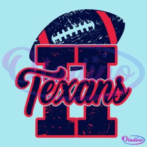 Retro Vintage Huston Texans Football Fans SVG