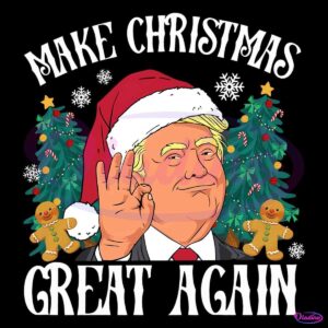 Santa Trump Christmas Make Christmas Great Again PNG