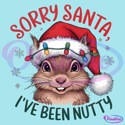 Sorry Santa Ive Been Nutty Christmas Feral Santa Hat PNG