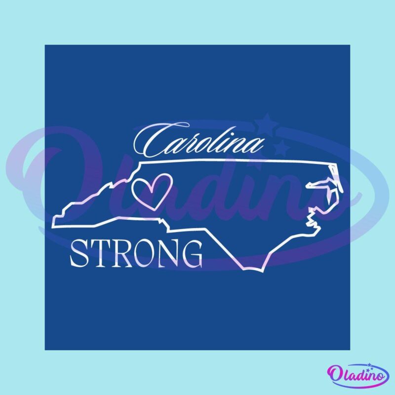 Southeast Strong Caroline Strong Hurricane Helene Relief SVG