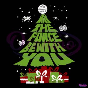 Star Wars May The Force Be With You Christmas Tree SVG