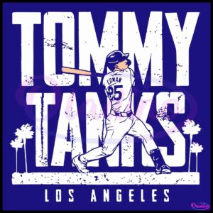 Tommy Edmaz Tommy Tanks Los Angeles Baseball SVG