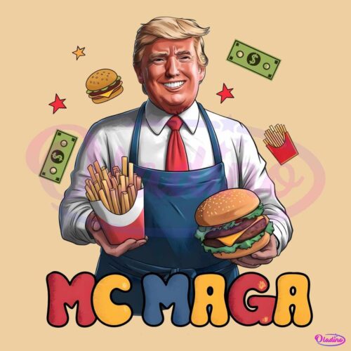 Trump Fries Making Fries MC MAGA PNG