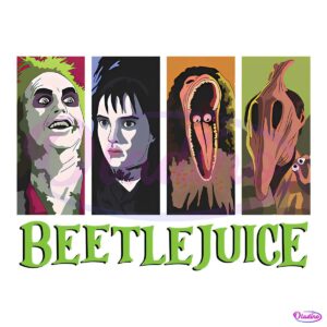 Vintage Beetlejuice Character Halloween Horror Movie PNG