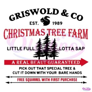 Vintage Christmas Griswold Co Tree Farm Since 1989 SVG