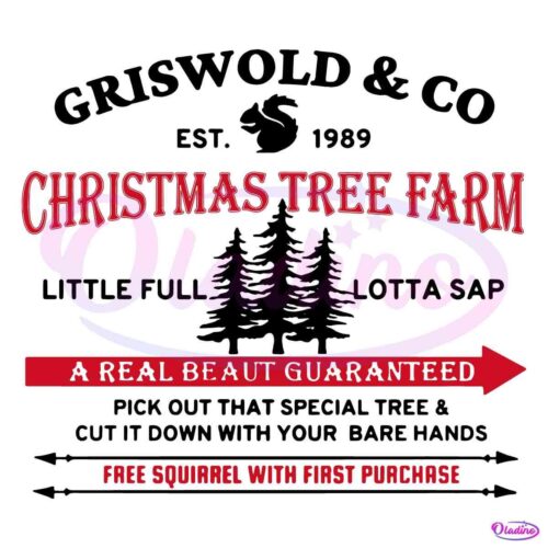 Vintage Christmas Griswold Co Tree Farm Since 1989 SVG