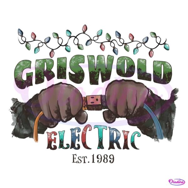 Vintage Griswold Electric Christmas Light Est 1989 PNG